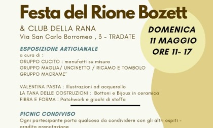 Il Rione Bozzet si anima con una giornata all'insegna della creatività e della convivialità