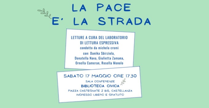 La pace è la strada, incontro di lettura espressiva