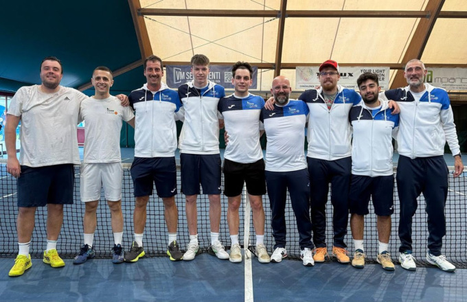 Quarta vittoria consecutiva e testa della classifica per il Tennis Ceriano