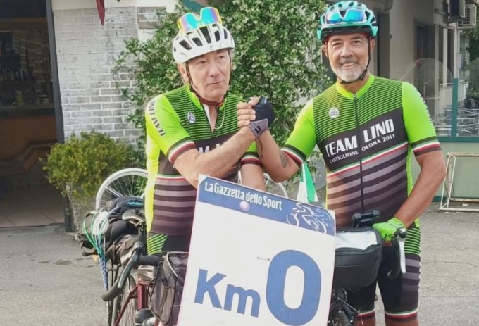 Da Tradate a Caserta: mille chilometri in bici per raggiungere le proprie radici