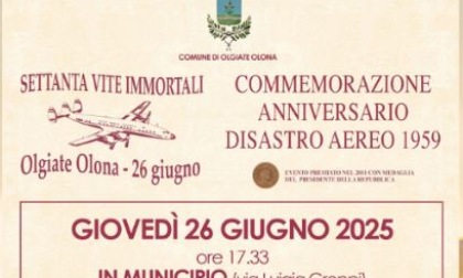 Disastro aereo, la cerimonia  il 26 giugno per tenere vivo il ricordo