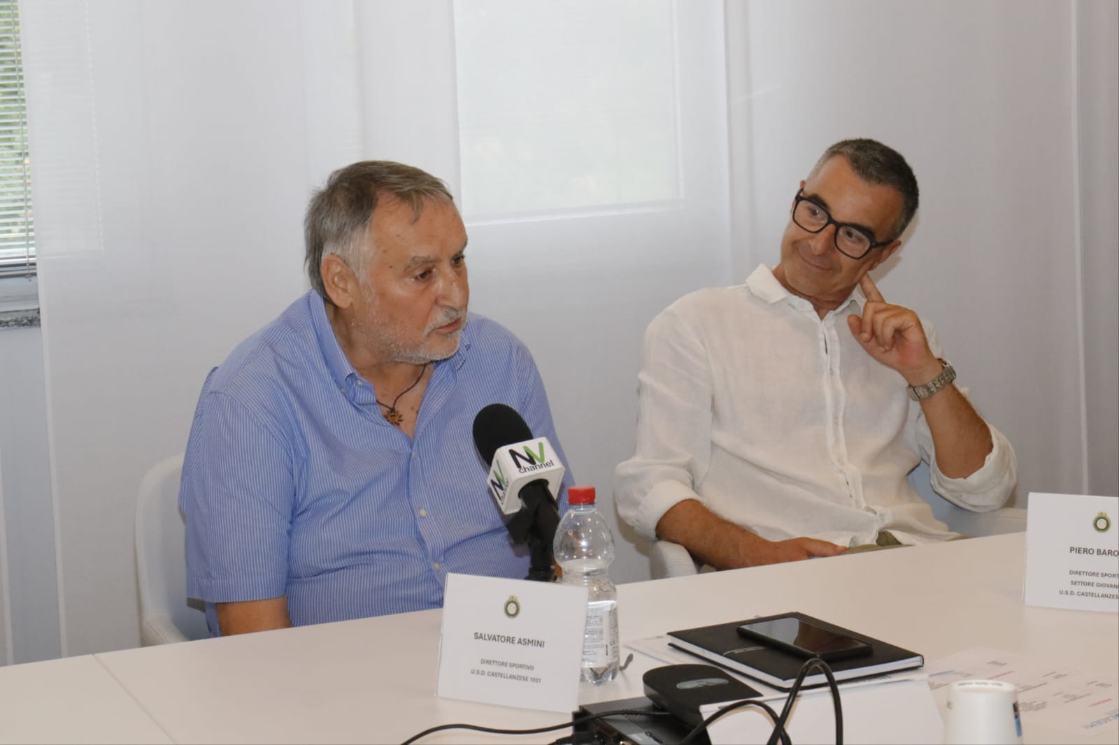 Il Direttore Sportivo Salvatore Asmini assieme al Direttore Sportivo del Settore Giovanile Piero Barone