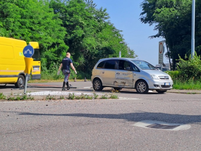 Incidente solbiate olona di fronte alla bea