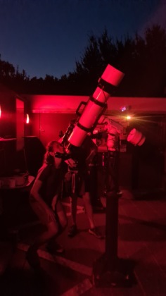 picnic scientifici sotto le stelle al parco pineta - telescopio