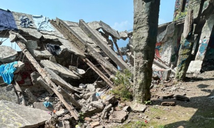 Crollo alle ex fornaci di Caldè: soccorsi in codice rosso