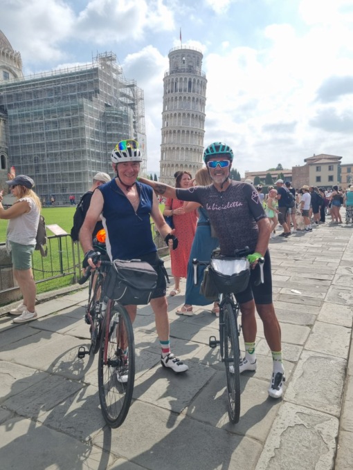 canzio e birtolo da tradate a maddaloni in bicicletta