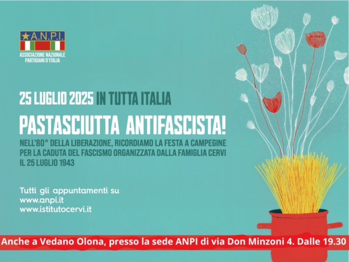 Per la prima volta Vedano ospiterà una «pastasciutta antifascista»