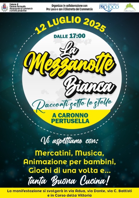 “Mezzanotte bianca” a Caronno Pertusella