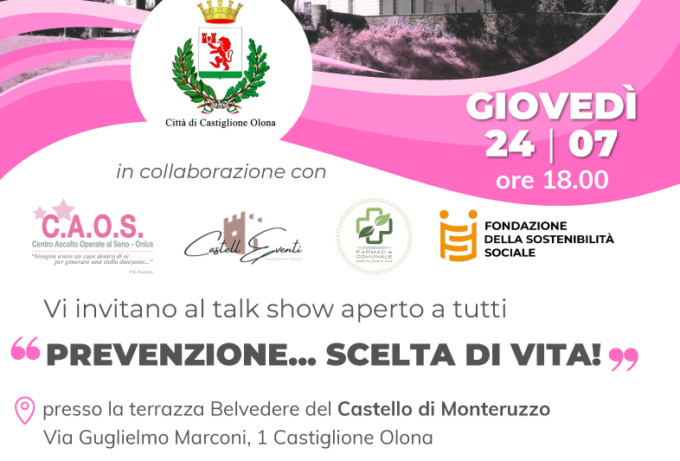 A Monteruzzo il talk show “Prevenzione… scelta di vita”