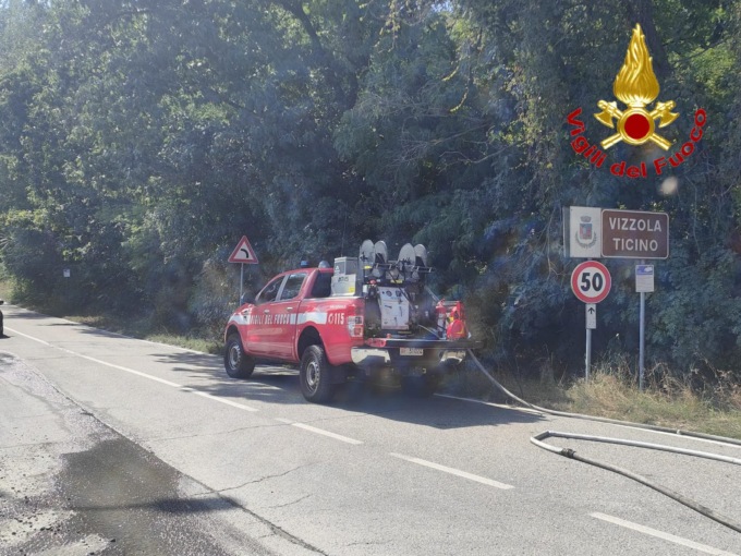 incendio nei boschi somma