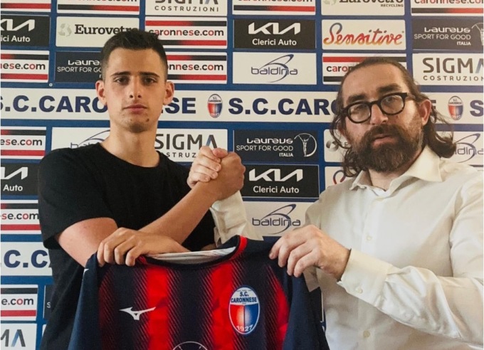 Tommaso Trombetta è tra i portieri rossoblu della nuova stagione