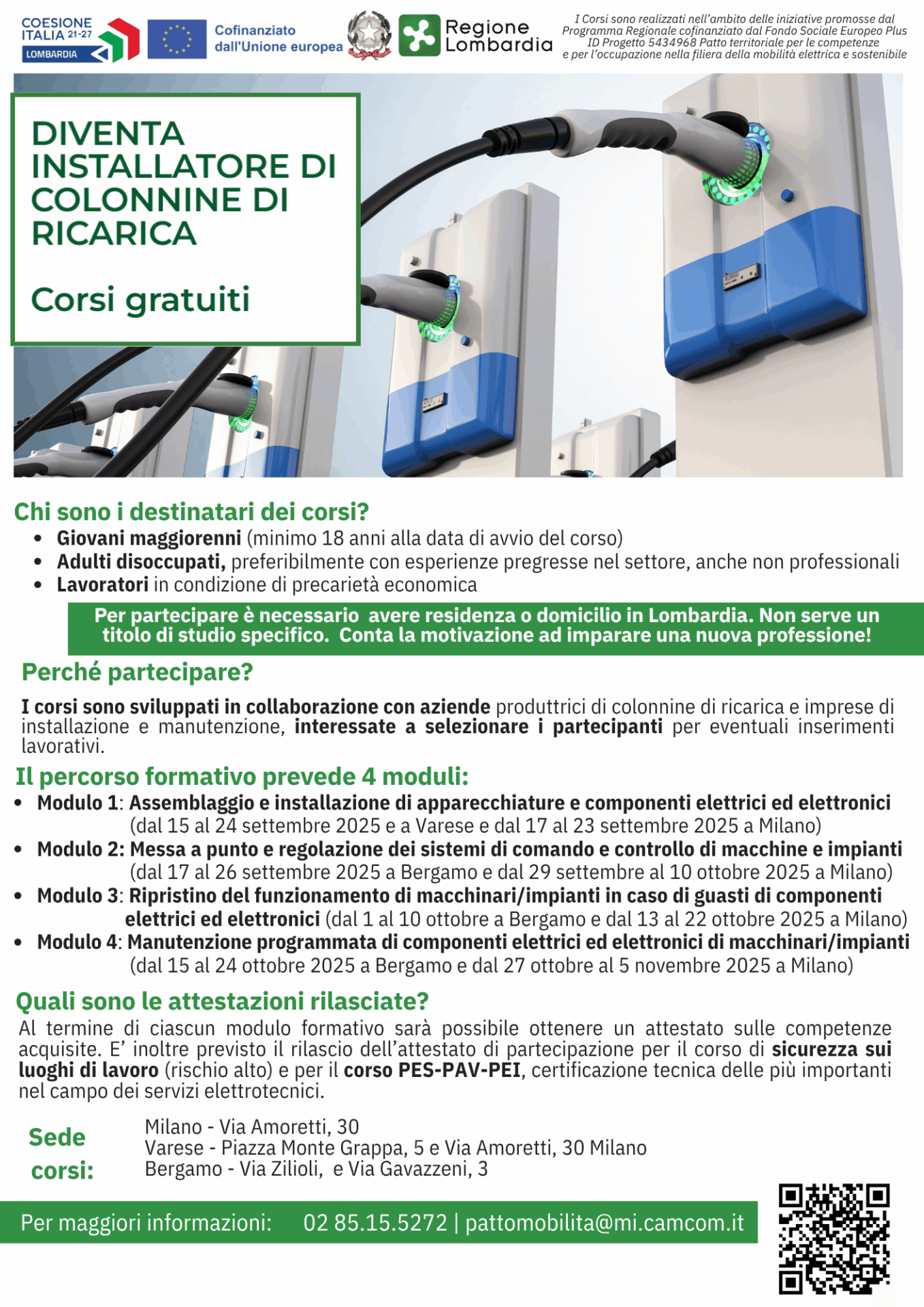 Diventa installatore di colonnine di ricarica