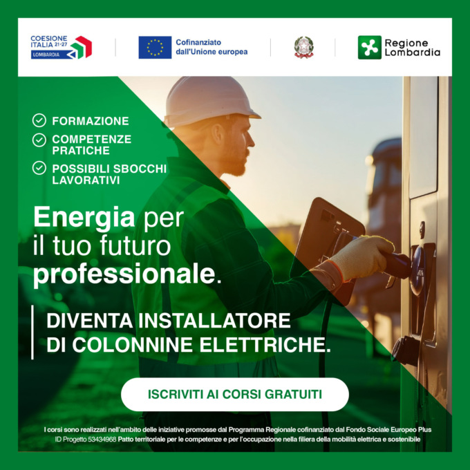 Corsi gratuiti per diventare installatore di colonnine di ricarica