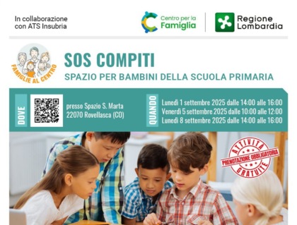 Sos compiti per i bambini della primaria