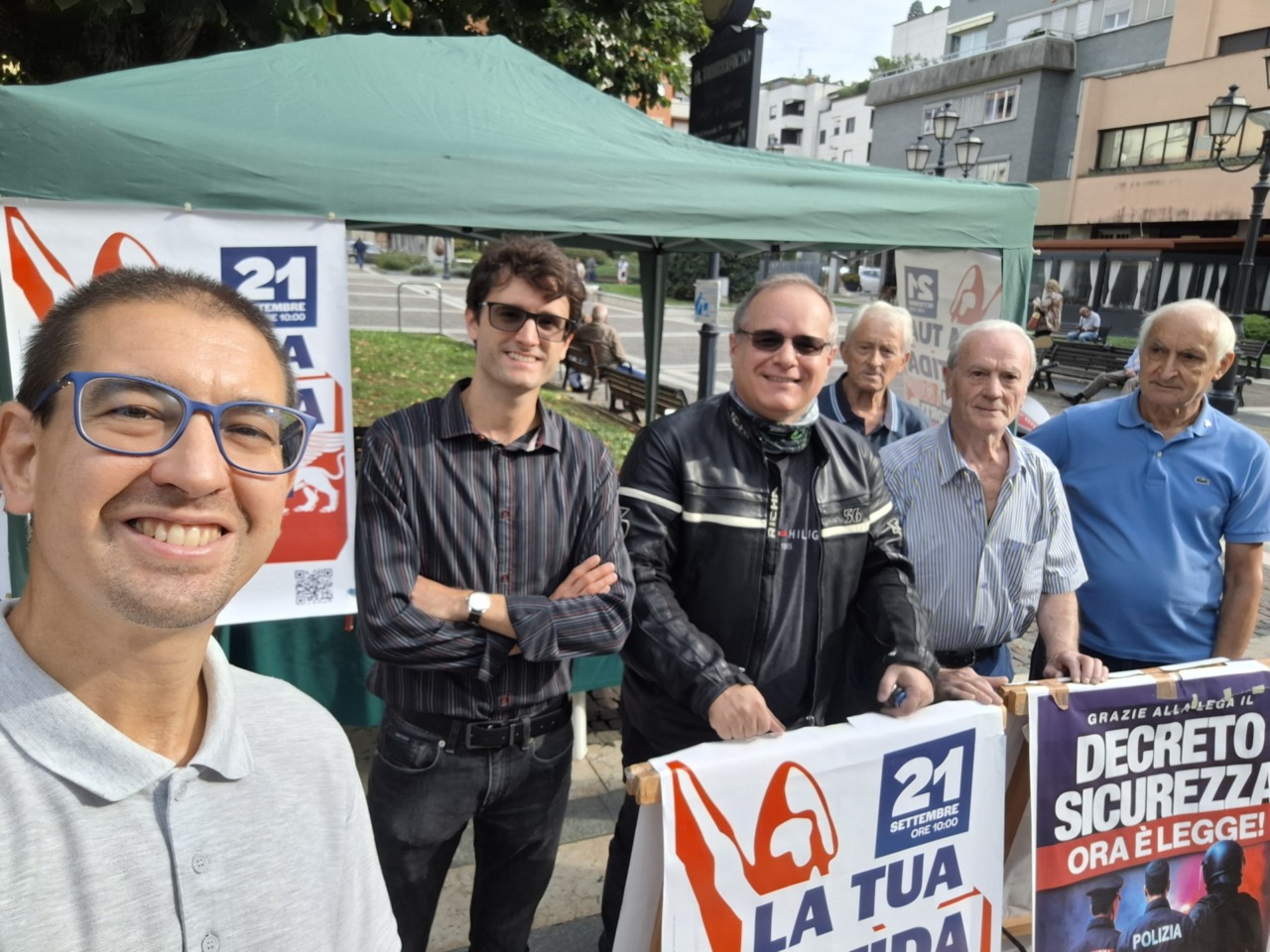 Lega in piazza per chiedere più sicurezza in città