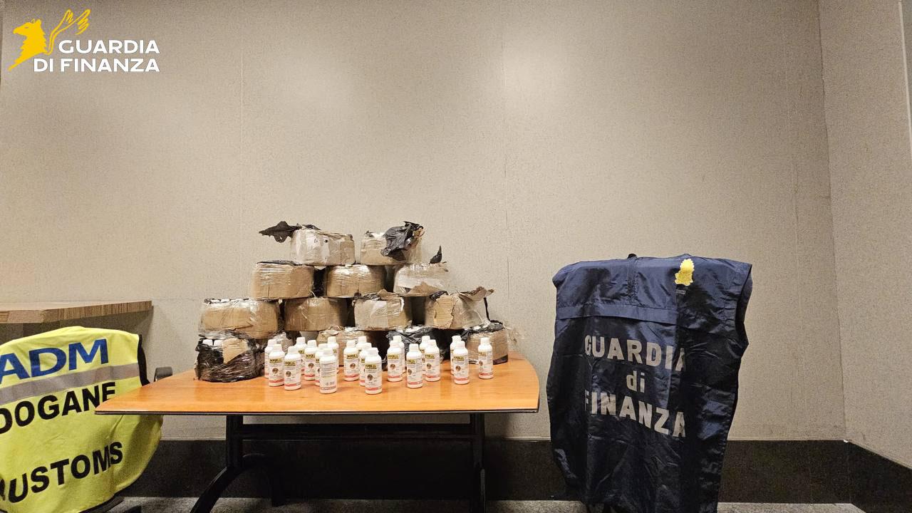 Guardia di Finanza, sequestrati a Malpensa farmaci illegali e 200 flaconi di insetticida