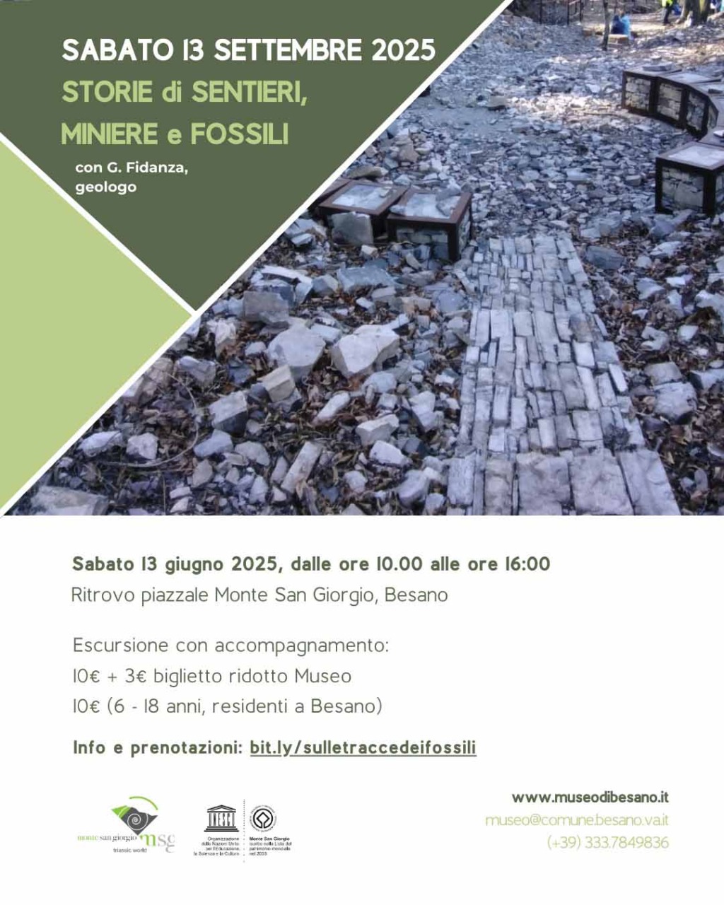 Escursione sulle tracce dei fossili