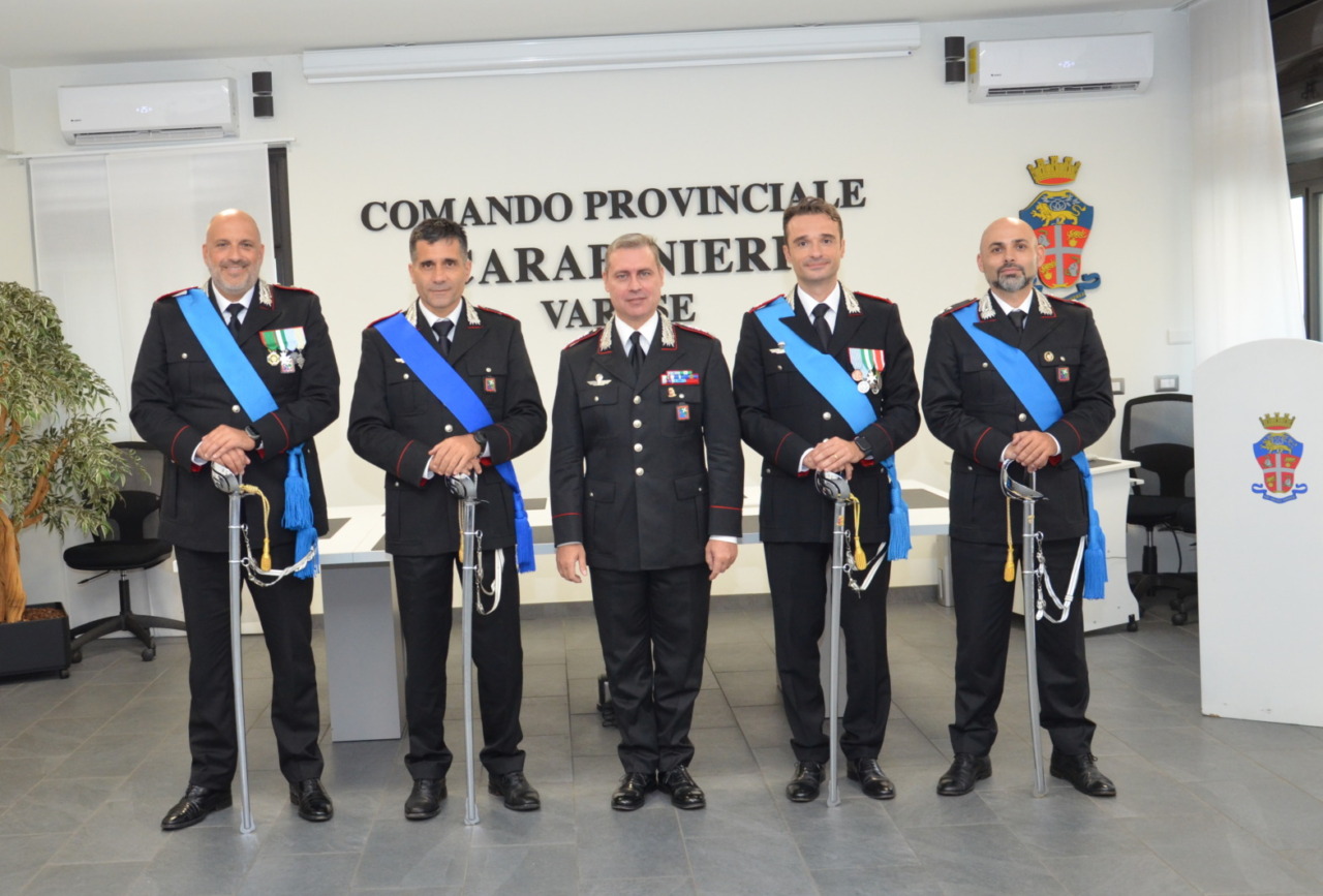 Quattro avvicendamenti al Comando provinciale dei Carabinieri