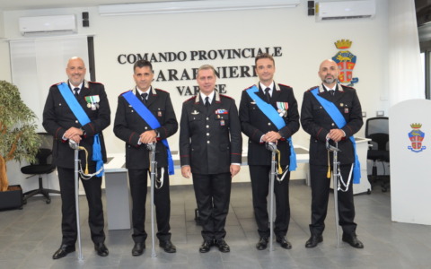 Quattro avvicendamenti al Comando provinciale dei Carabinieri
