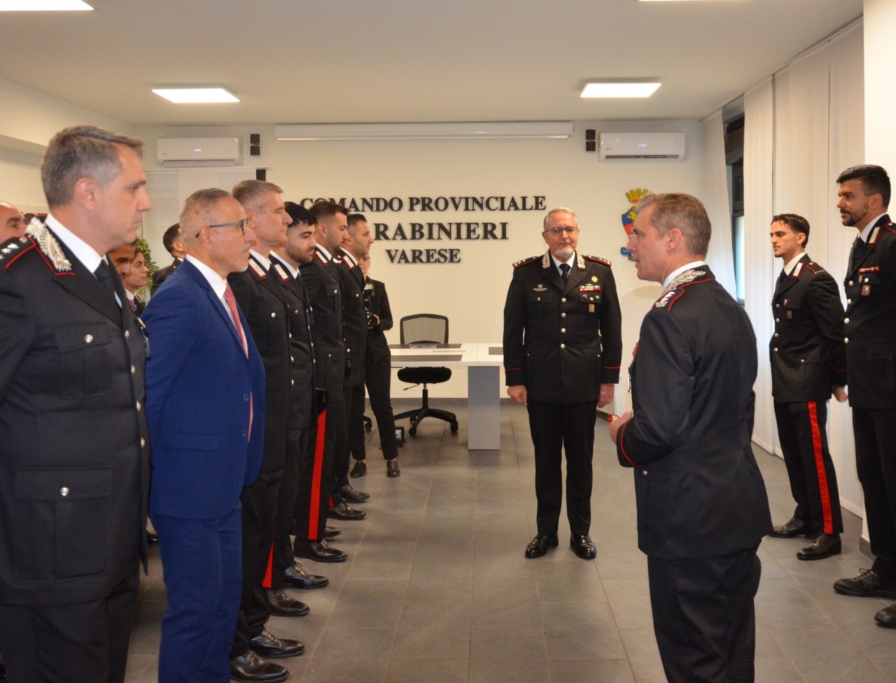 Visita del Generale De Riggi al Comando provinciale carabinieri