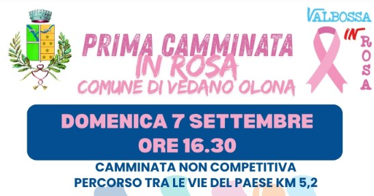 Domenica prima «Camminata in Rosa» per sostenere la ricerca