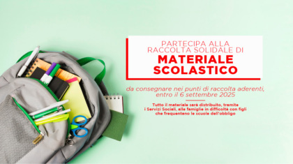 Raccolta di materiale scolastico