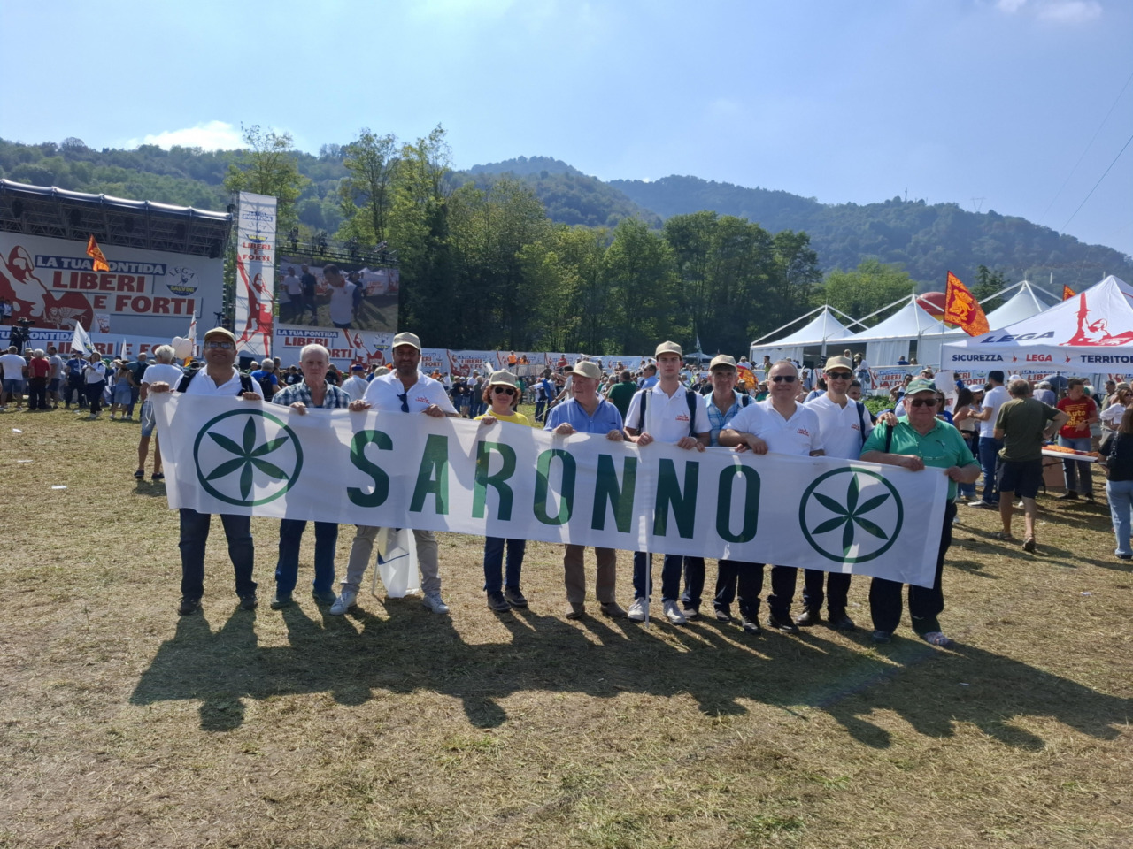 Anche i leghisti saronnesi a Pontida: “Vogliamo una Lombardia forte”
