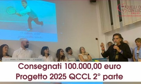 “Quelli che con Luca”, altri 100mila euro per sostenere la ricerca sulla leucemia mieloide infantile