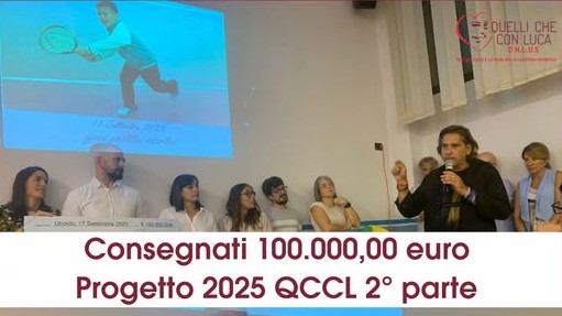 “Quelli che con Luca”, altri 100mila euro per sostenere la ricerca sulla leucemia mieloide infantile
