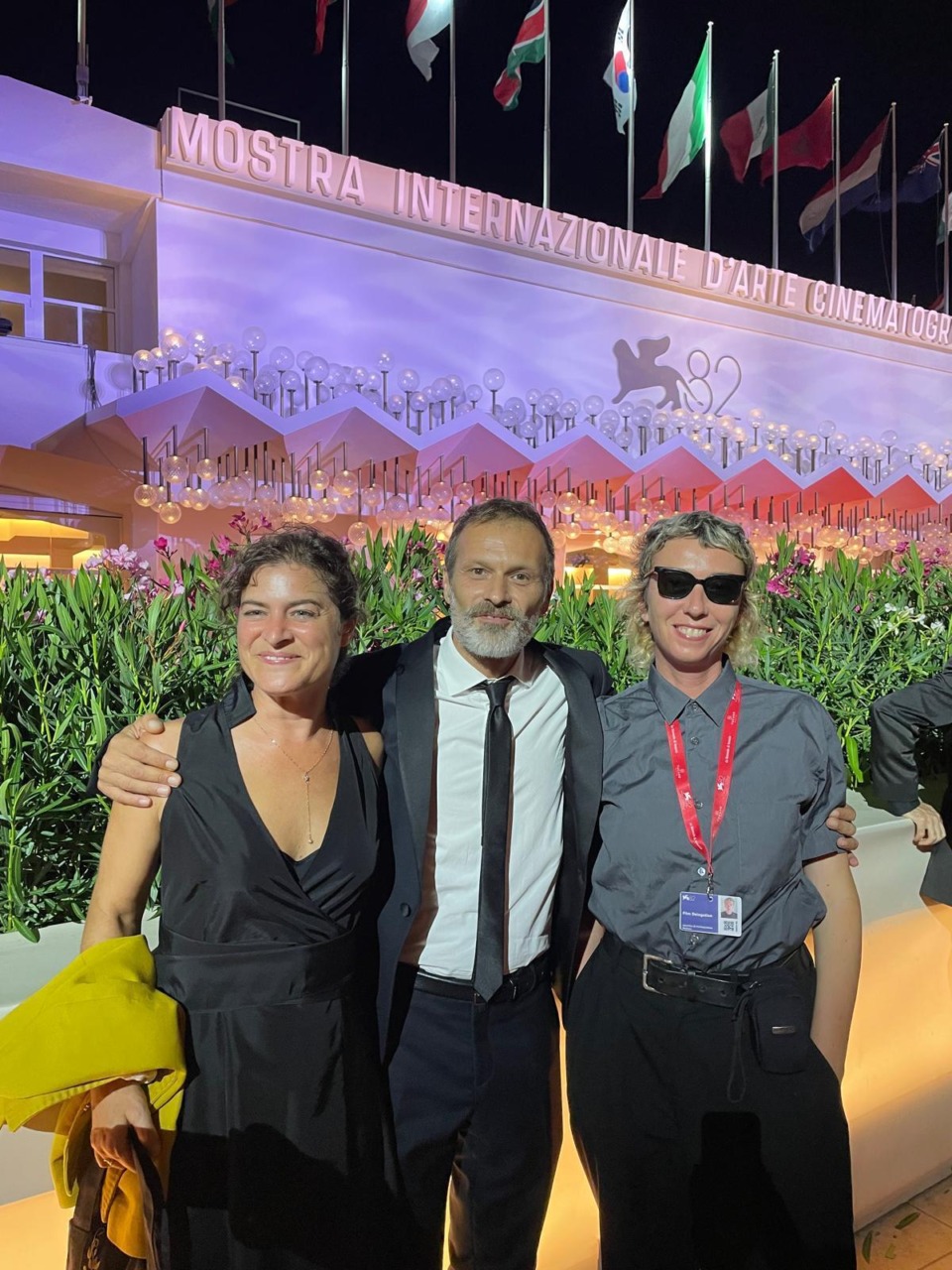 Lo sceneggiatore Fornari sul red carpet di Venezia