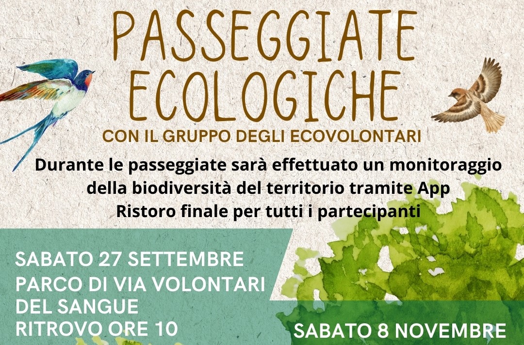 Passeggiate ecologiche con gli Ecovolontari