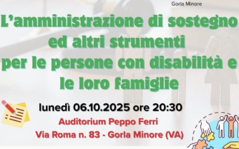 “Quando il sostegno diventa forza”: lunedì un incontro pubblico