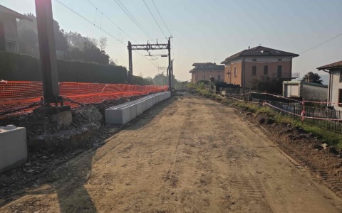 Procedono i lavori per il raddoppio ferroviario della linea Gemonio-Cittiglio