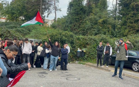 Studenti in marcia agli istituti di Tradate: “Palestina libera”