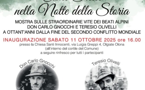 Una mostra sui beati don Carlo Gnocchi e Teresio Olivelli a Olgiate Olona