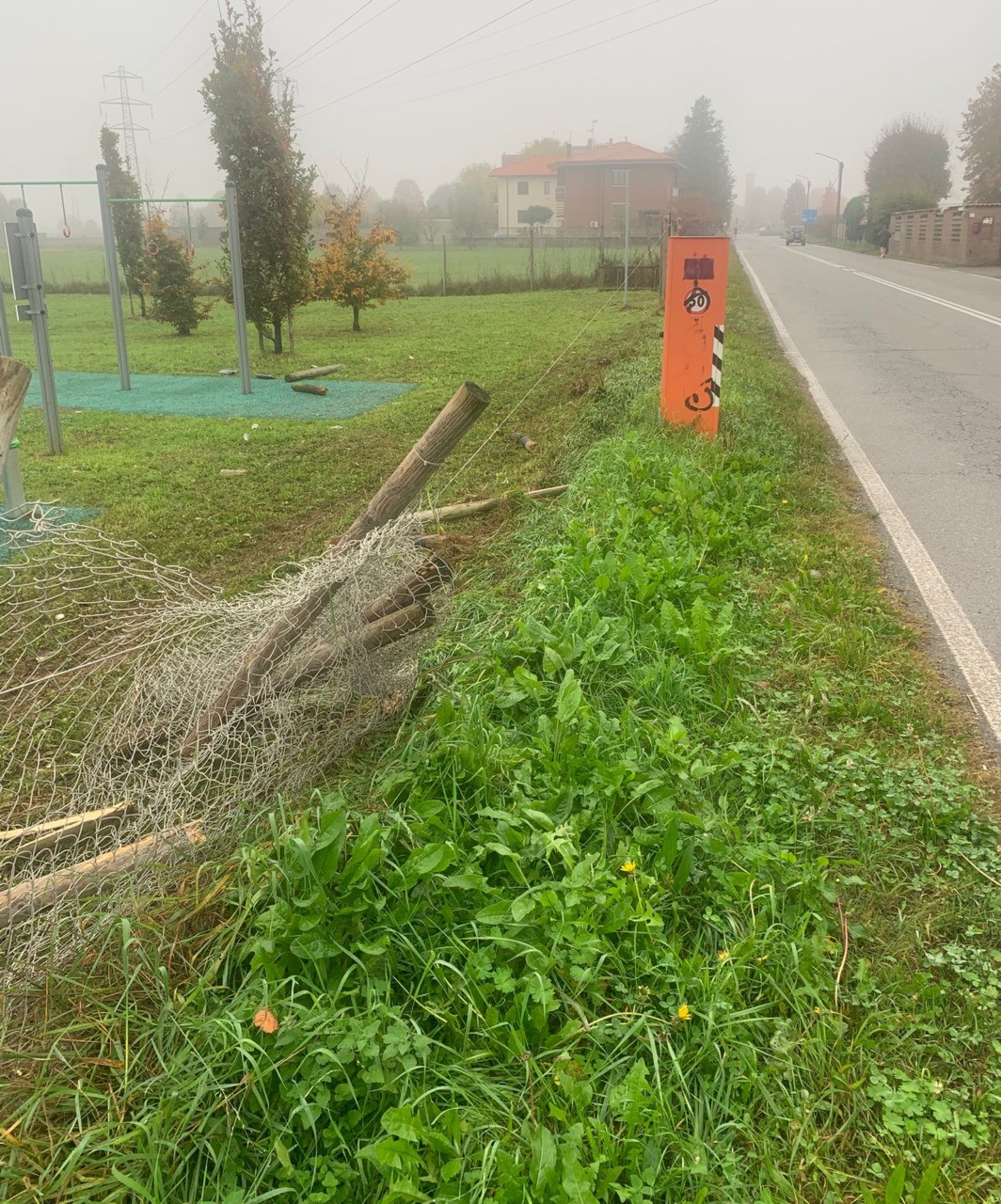 Raid contro la recinzione del parco urbano: partite le indagini