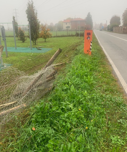 Raid contro la recinzione del parco urbano: partite le indagini