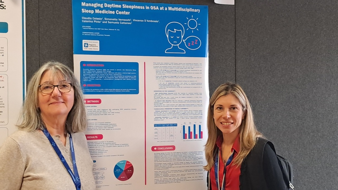 Pneumologia di Gallarate premiata per un progetto sull’Ipersonnolenza