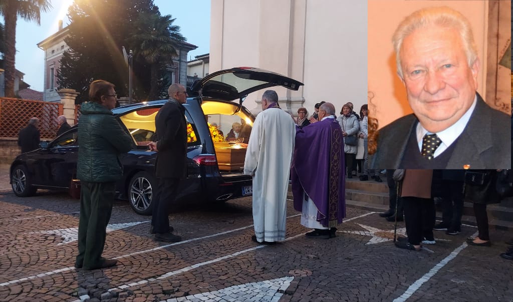 Bandiere a mezz’asta e chiesa gremita per l’ultimo saluto all’ex sindaco Lucioni