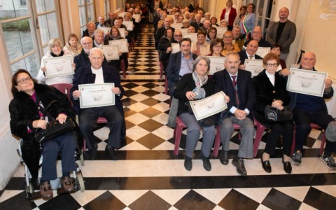 80 coppie hanno festeggiato l’anniversario di nozze a Palazzo Brambilla