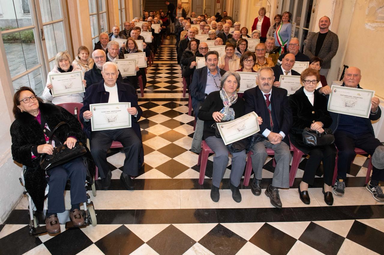 80 coppie hanno festeggiato l’anniversario di nozze a Palazzo Brambilla