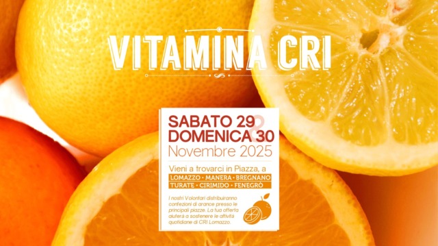 Sabato e domenica torna Vitamina Cri