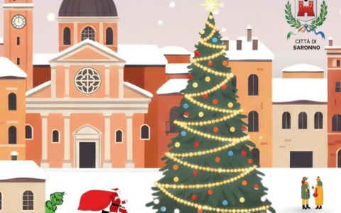 A Saronno arrivano Babbo Natale e… il grinch