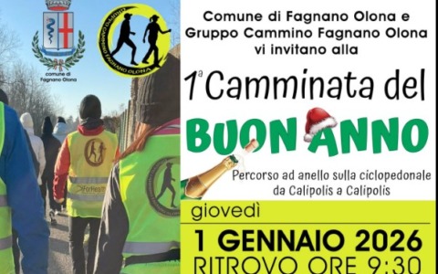 A Fagnano Olona il nuovo anno inizia… camminando