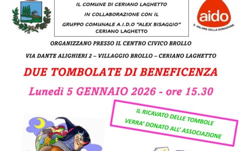 Si gioca a tombola per beneficenza