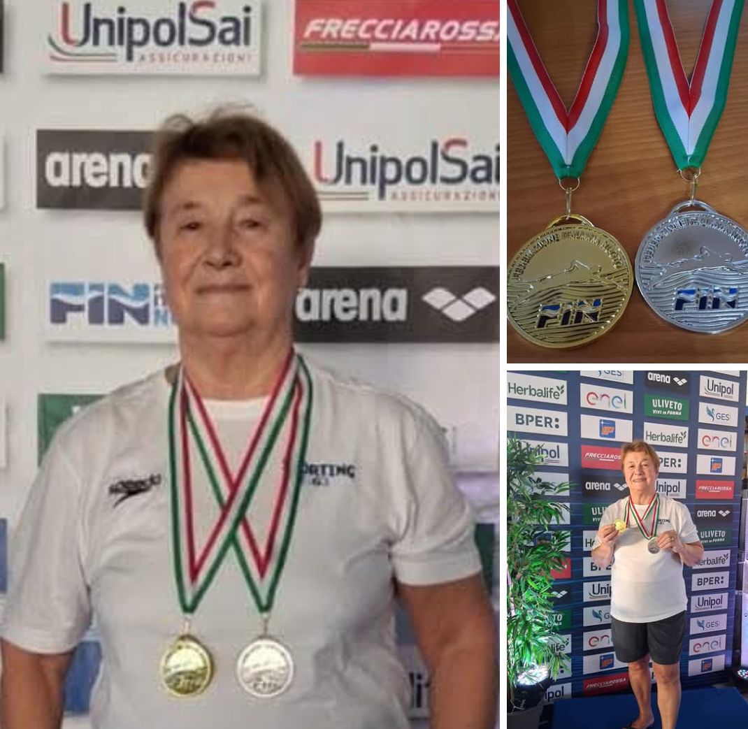A 75 anni è campionessa italiana di nuoto