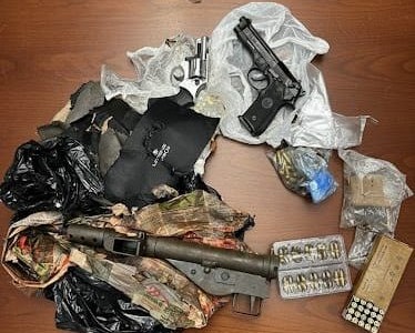 Armi e munizioni rinvenute sul monte del Campo dei Fiori