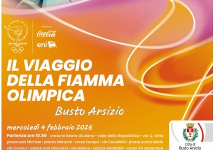 Il viaggio della Fiamma Olimpica arriva a Busto Arsizio