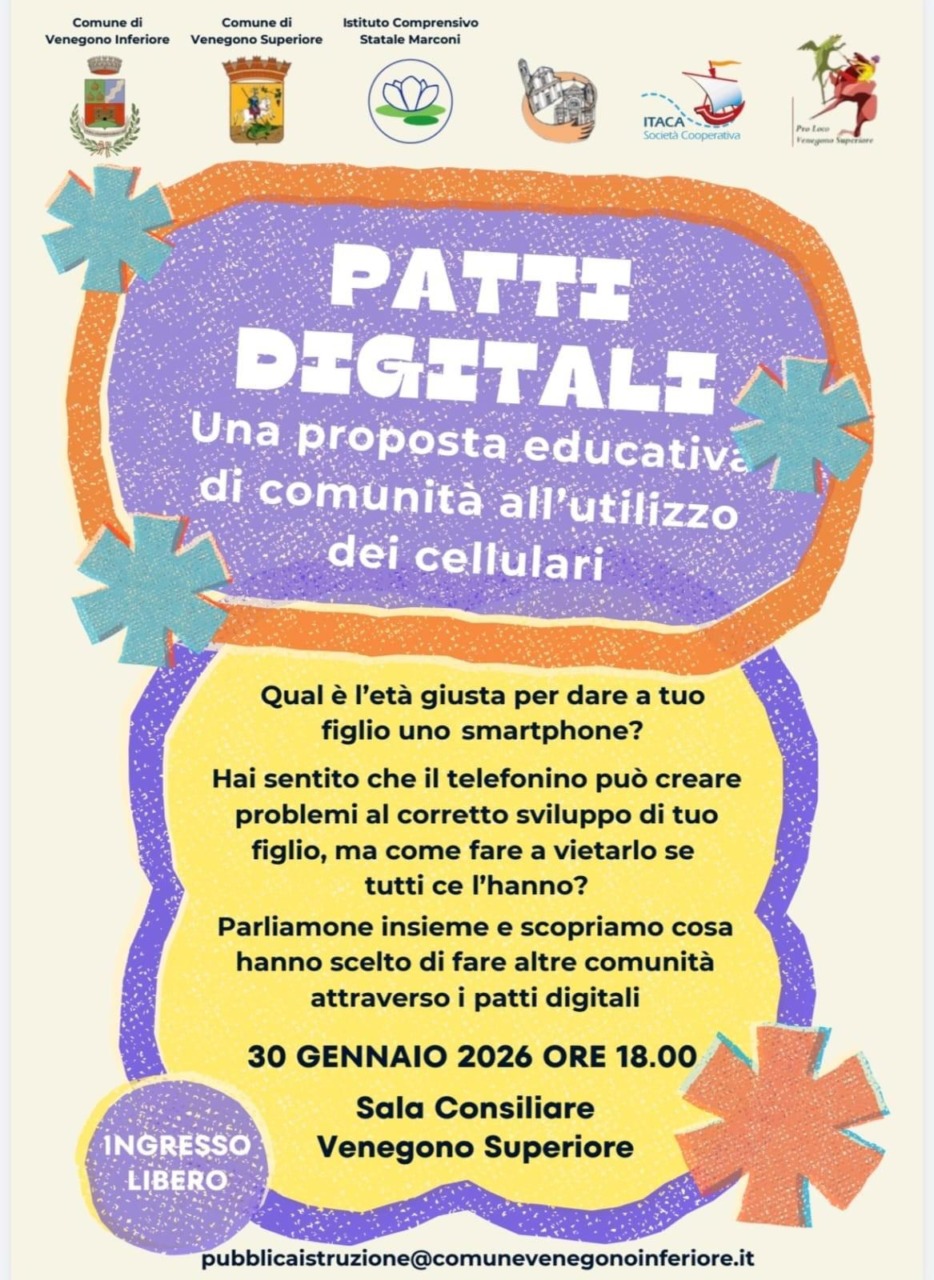 Verso i Patti Digitali: incontro con le famiglie a Venegono