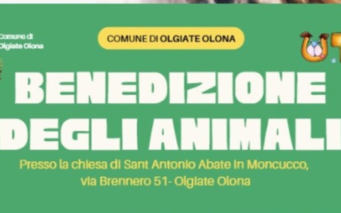 A Olgiate Olona torna la Benedizione degli animali per Sant’Antonio Abate